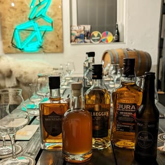 Das LineUp  beim Bier & Whisky Tasting bei @piepnitz_craftbier